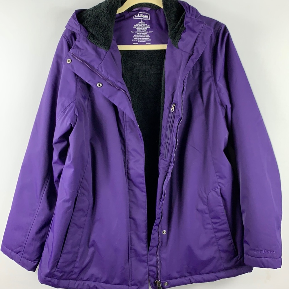 COPY - L.L.Bean Warm Hooded Faux Fur Lined Coat